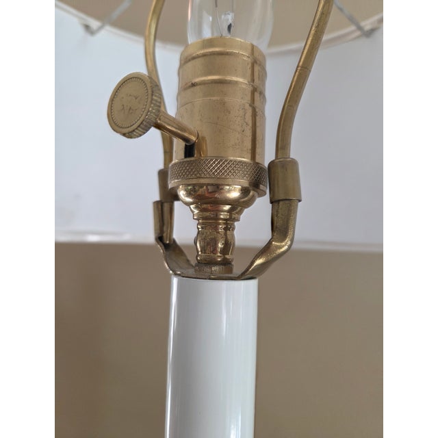 Late 20th Century Sarreid Brass Bouillotte Style Lamp For Sale In Indianapolis - Image 6 of 13