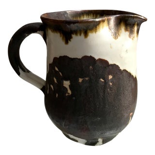 Hand Thrown Studio Pottery Pitcher For Sale