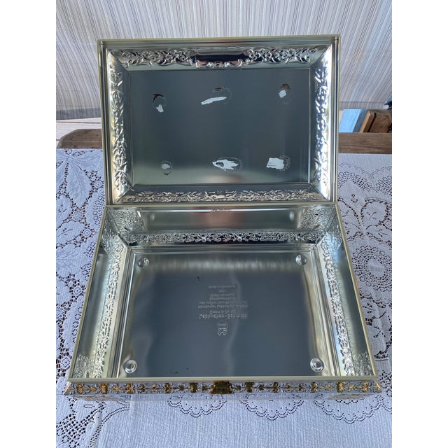 Large Decorative German Cookie Tin 1995 Otto Schmidt Collectible For Sale - Image 11 of 12