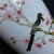 Vintage Famille Rose Porcelain Vase – 8.7" Bird & Flower Bottle Vase With Calligraphy For Sale - Image 9 of 9