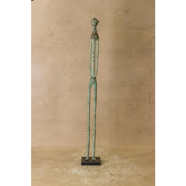 Benin Bronze Sculpture For Sale - Image 3 of 11