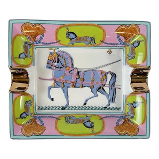 21th Century Hermes Style Equestrian Catchall Tray For Sale