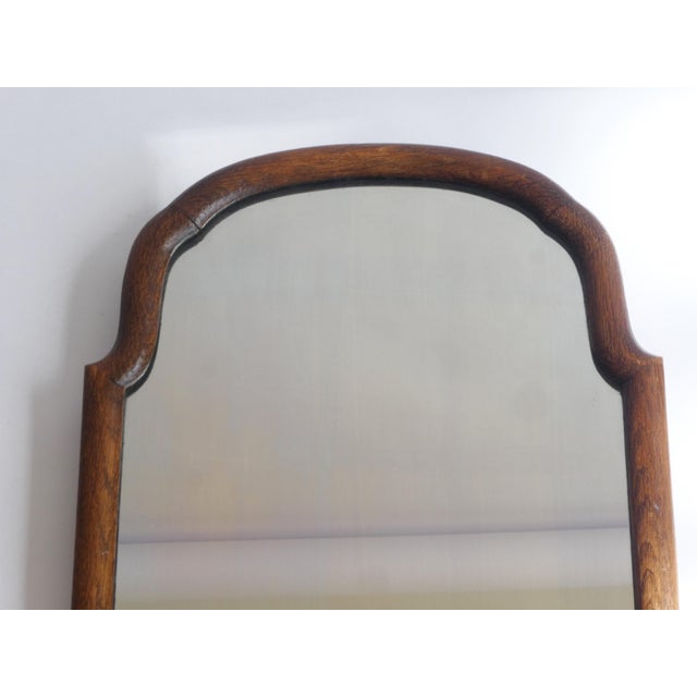 Antique Scalloped Wooden Wall Mirror, 1800s For Sale - Image 5 of 10