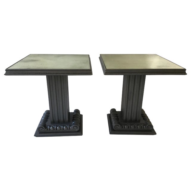 1940s Grosfeld House Column Tables - a Pair For Sale