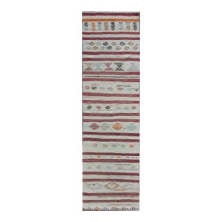 Vintage Turkish Konya Kilim Rug For Sale