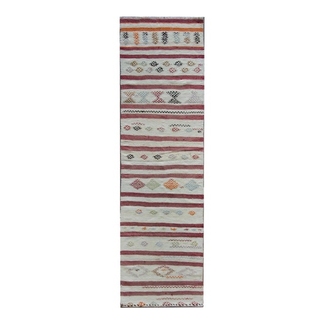 Vintage Turkish Konya Kilim Rug For Sale
