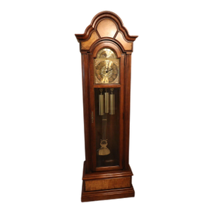 Howard MillerTriple-Chime Grandfather Clock — Burl Walnut Case
