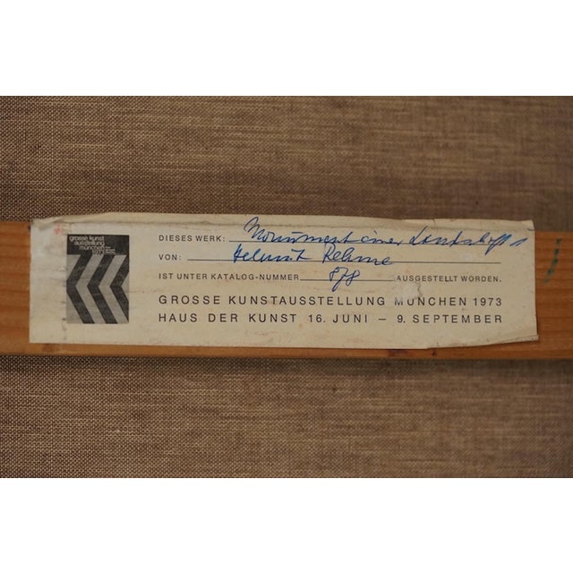 Helmut Rehme, Abstract Composition, 1973, Oil on Canvas For Sale - Image 11 of 13