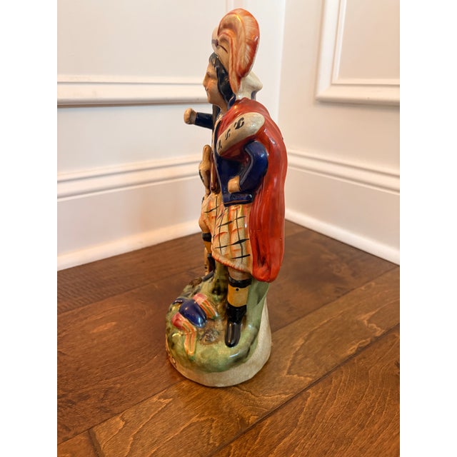 Figurative Vintage Highlander Ceramic Spill Vase For Sale - Image 3 of 12