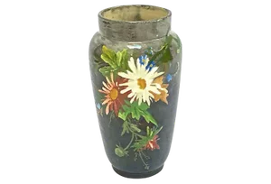 Antique French Barbotine Majolica Vase