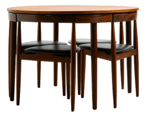 Teak Dining Set by Hans Olsen for Frem Røjle, 1950s, Set of 5