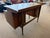 Brown Mid Century Modern Walnut Floating Top Desk Attributed to Hooker Furniture’s Mainline Collection For Sale - Image 8 of 12