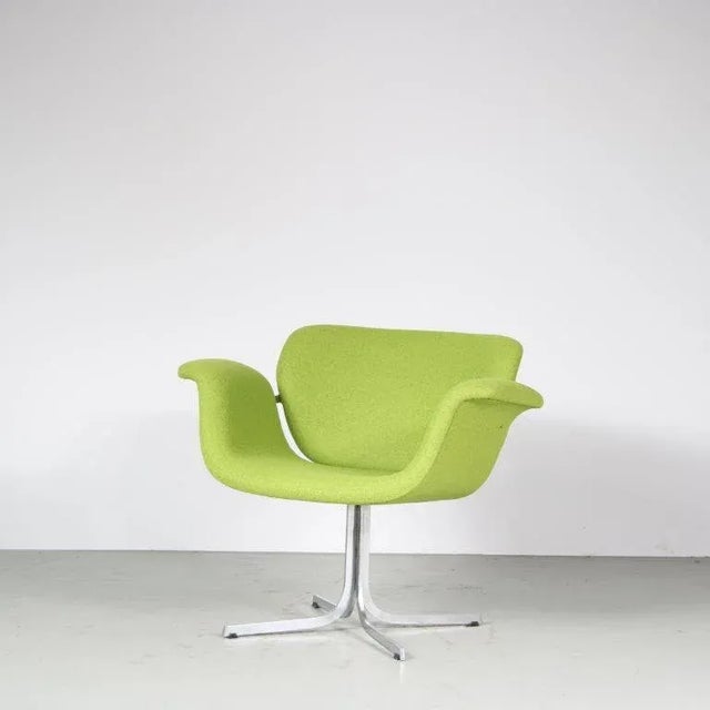 A stunning lounge chair, model “Big Tulip”, designed by Pierre Paulin and manufactured by Artifort in the Netherlands...