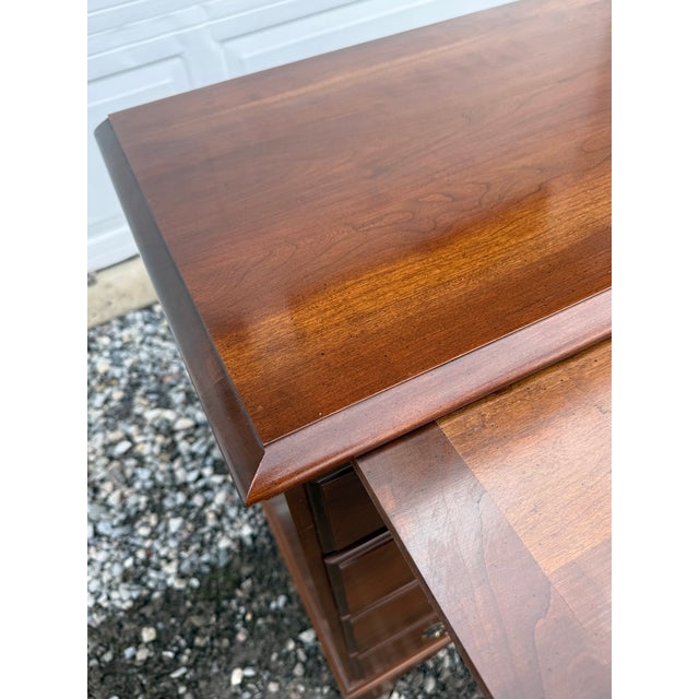 Wood Late 20th Century Solid Cherry Chippendale Bachelors Chest For Sale - Image 7 of 10