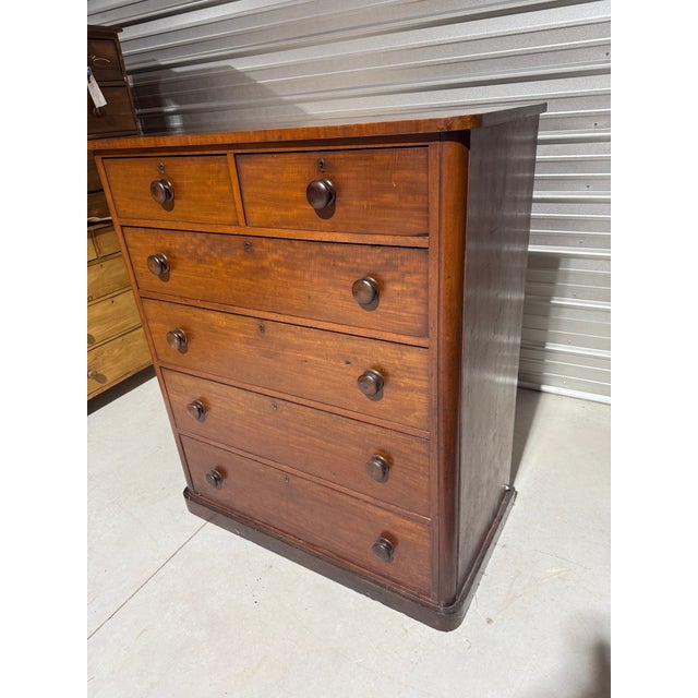 Antique Two Over Four Drawers - Mahogany Chest of Drawers From England For Sale - Image 11 of 18