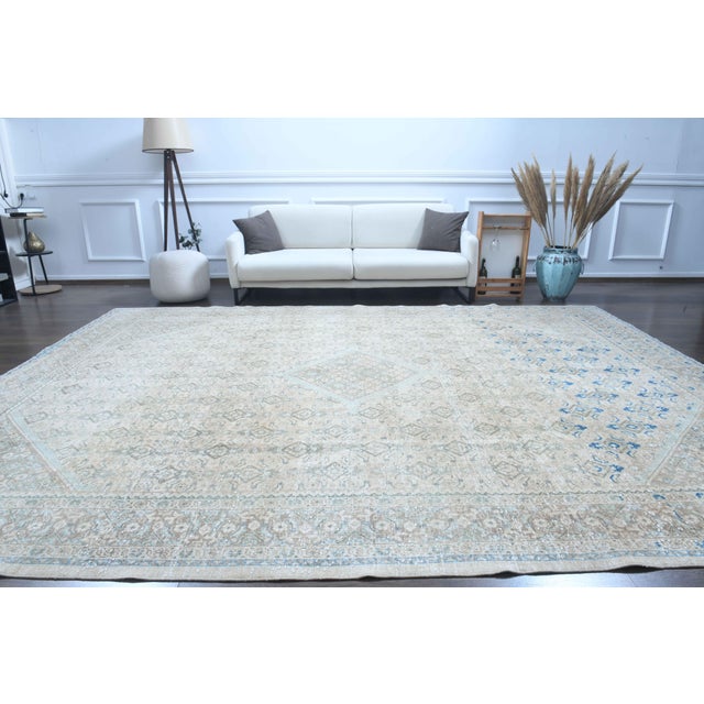 Vintage Persian Hand-Knotted area rug is a semi-antique vintage area rug. The '70s Eastern region of Anatolian's unique...