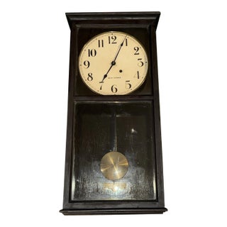 Antique Seth Thomas Regulator Wall Clock For Sale
