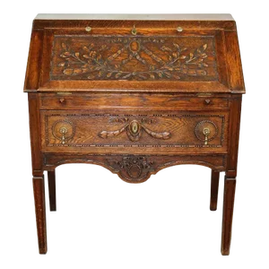 Antique French Louis XVI Style Fall Front Desk