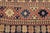 Rustic Soumak Blue/Rust Wool Rug - 6'4'' X 9'3'' For Sale In New York - Image 6 of 10