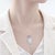 2020s Chalcedony, Diamond and Tanzanite Platinum Pendant Necklace - Fei Liu For Sale - Image 5 of 5