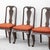 Brown Wood and Fabric Chairs, 1950s, Set of 4 For Sale - Image 6 of 12
