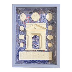 Plaster Collage Artwork, 1890s-1910s