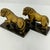 Bronze Pair of 1960s Lion Bookends on Faux Marble Bases For Sale - Image 8 of 12
