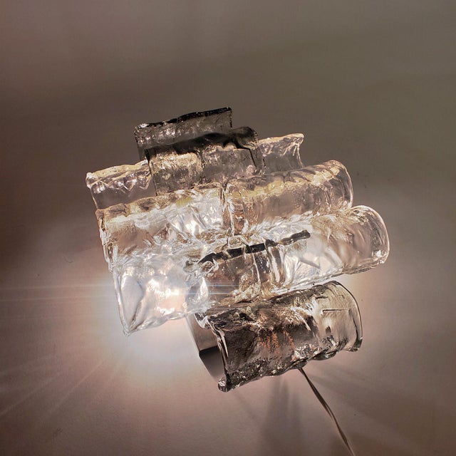 Gray Large Italian Wall Sconce from Zero Quattro, 1970s For Sale - Image 8 of 14