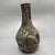 Metal Vintage Silver-Tone Bronze Vase With Crane and Pine Relief - Asian Decorative Object For Sale - Image 7 of 8