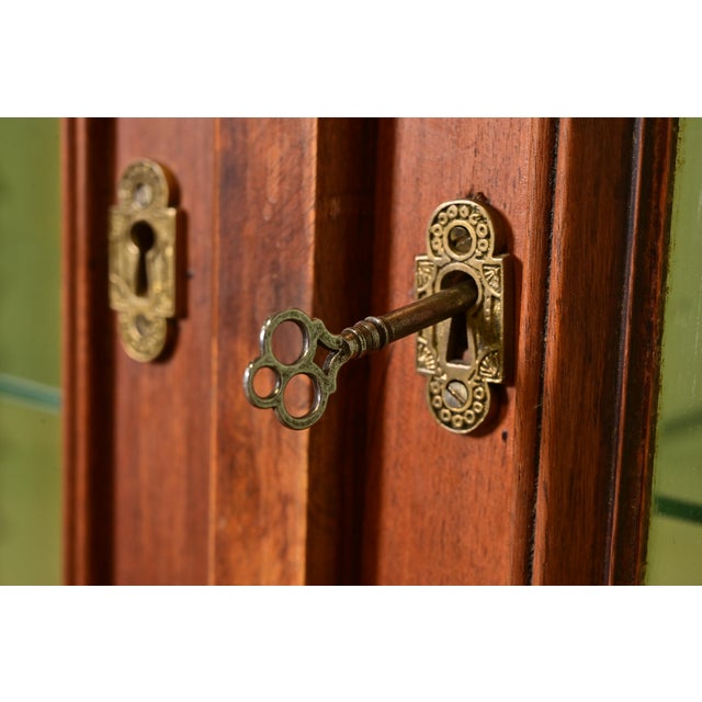 Herter Brothers Style Antique Eastlake Victorian Carved Walnut Triple Bookcase or Display Cabinet, Circa 1880s For Sale In South Bend - Image 6 of 12
