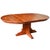 2020s Solid Oak Round Dining Table With 2 Leaves - Michael's Cherry For Sale - Image 5 of 9
