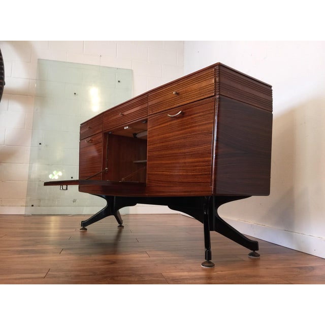 Stonehill Furniture Mid Century Sideboard/Bar | Chairish
