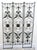 The Vintage Regency Black Wrought Iron 3 Panel Room Divider is a stylish and functional piece of furniture for any room....