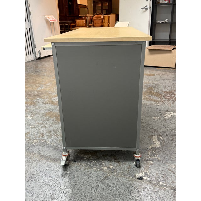 2020s Pottery Barn Industrial Locker Room Collection Desk For Sale - Image 5 of 12