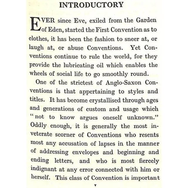 "Style and Title A Complete Guide to Social Forms of Address" 1925