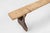 Rustic Wooden Bench with Brown Painted Feet, France, 1890s For Sale - Image 6 of 11