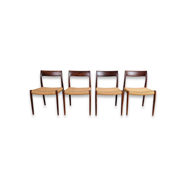Model 75 Chairs in Rosewood by Niels Otto Møller, Set of 4 For Sale - Image 13 of 13