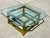 Mastercraft Mastercraft Attributed Mid-Century Modern Brass & Beveled Glass Coffee Table | Vintage Hollywood Regency Cocktail Table | 1970s Luxury Statement Piece For Sale - Image 4 of 8