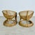 Italian Rattan Lounge Chairs With Coffee Table – Set of 3 For Sale - Image 10 of 16