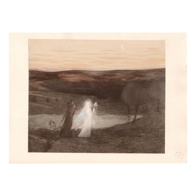 Henri Martin, Dante Meets Beatrix, 1898, Paper For Sale - Image 8 of 8
