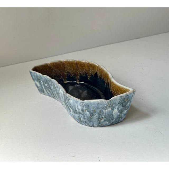 Japanese Ikebana Vase in Glazed Stoneware from Yamasan, 1970s For Sale - Image 6 of 9