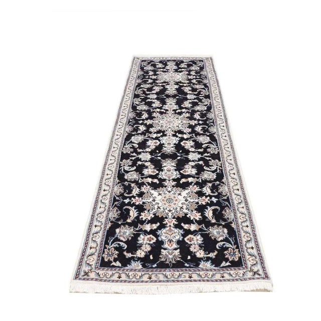 Hand-Knotted Nain Rug with Floral Pattern For Sale - Image 4 of 11