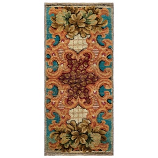 Antique European Fragment Botanical Rug Doris Leslie Blau For Sale