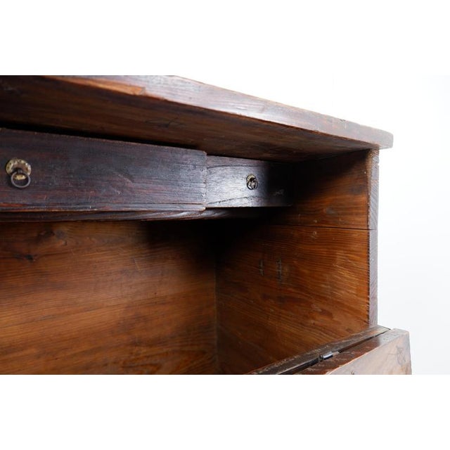 Wood Asian Wooden Chest with Decorative Fittings For Sale - Image 7 of 16