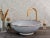 Ceramic 14k Gold Rim Handmade Top Bathroom Sink, Blue For Sale - Image 4 of 5