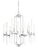 Contemporary Minka Lavery Chandelier Pendant Lighting 3094-77 Pillar Dining Room Fixture, 4-Light 240 Watts, Chrome For Sale - Image 3 of 3