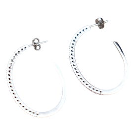 White Gold Earrings with Zirconias, Set of 2 For Sale
