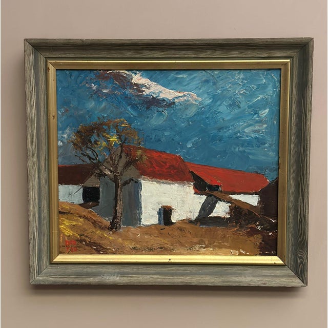 Bartja Björklund, Barn, 1960s, Oil on Panel, Framed For Sale - Image 13 of 18