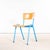 1960’s Elbe Blue Stacking Dining Chairs - Set Of Four These are vintage stacking school or university dining chairs, made...