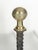 Black Andirons in Cast Iron and Brass, Black and Gold, France, 1960s, Set of 2 For Sale - Image 8 of 12